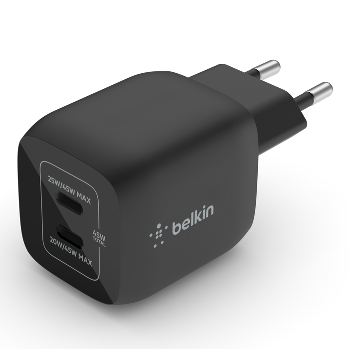 Chargeur secteur double port USB-C® GaN avec technologie PPS 45 W, , hi-res